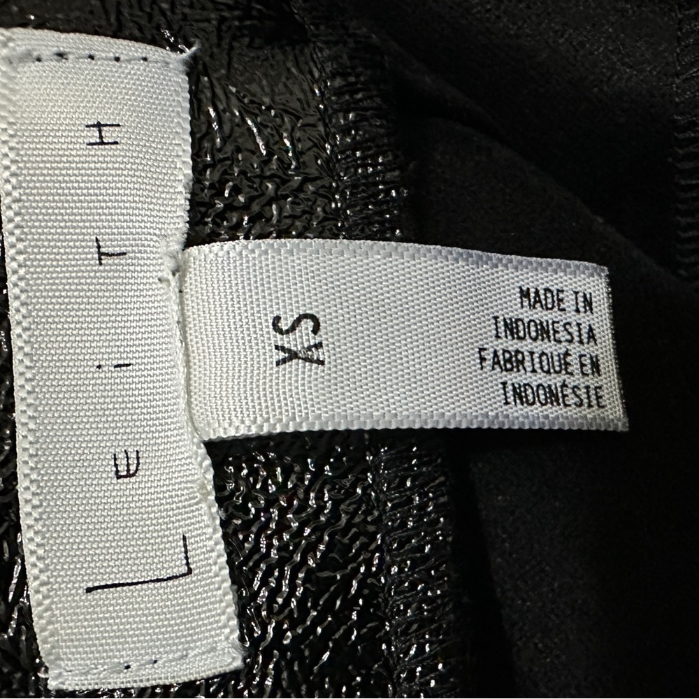 424 Leith | NWOT Black Faux Patent Leather Mini Skirt (size XS) - Picture 10 of 14
